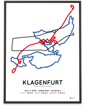 2019 Ironman Klagenfurt Austria course poster