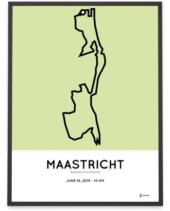 2019 Maastrichts mooiste 10km parcours poster