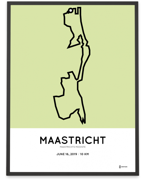 2019 Maastrichts mooiste 10km parcours poster