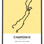 2019 Marathon du Mont Blanc parcours poster