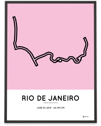 2019 maratona do rio course poster sportymaps