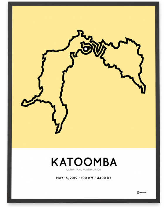 2019 ultra trail australia 100km katoomba course print