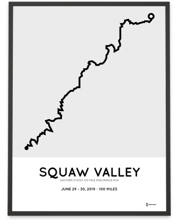 2019 western states 100 miles endurance run course poster