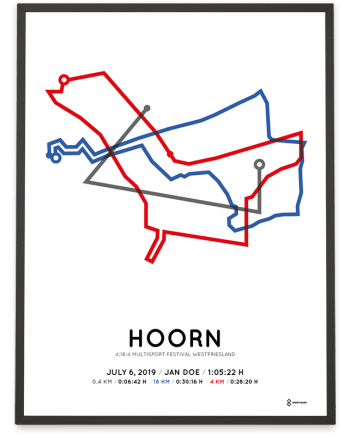 2019 4:18:4 Multisport Festival Westfriesland route print