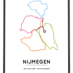 2019 Vierdaagse nijmegen 160km military route print