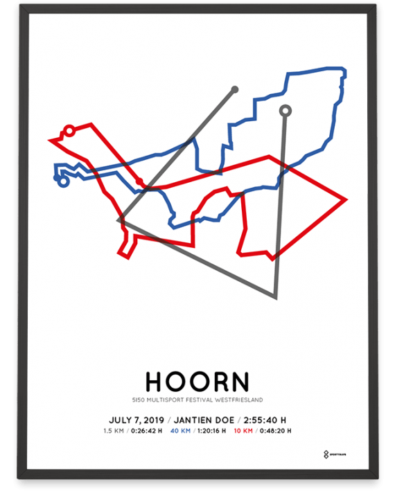 2019 5i50 Multisport Westfriesland parcours poster