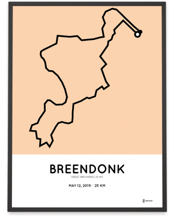 2019 Great Breweries 25km course poster