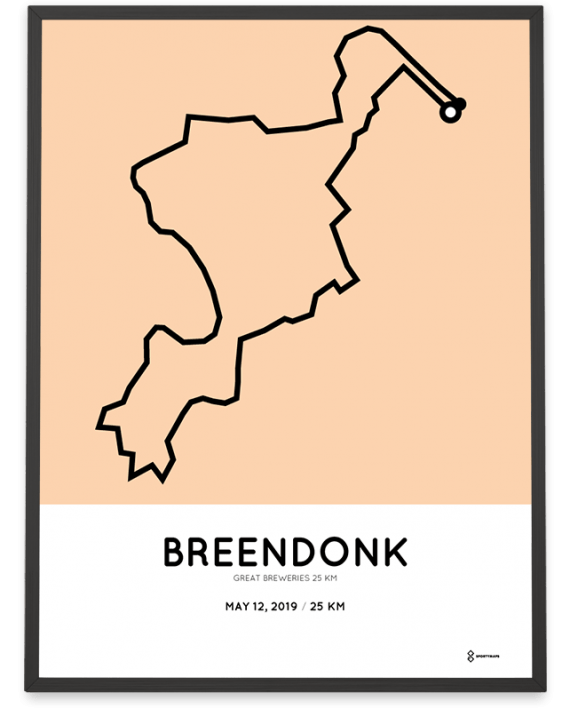 2019 Great Breweries 25km course poster