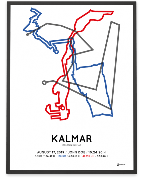 2019 Ironman Kalmar course poster