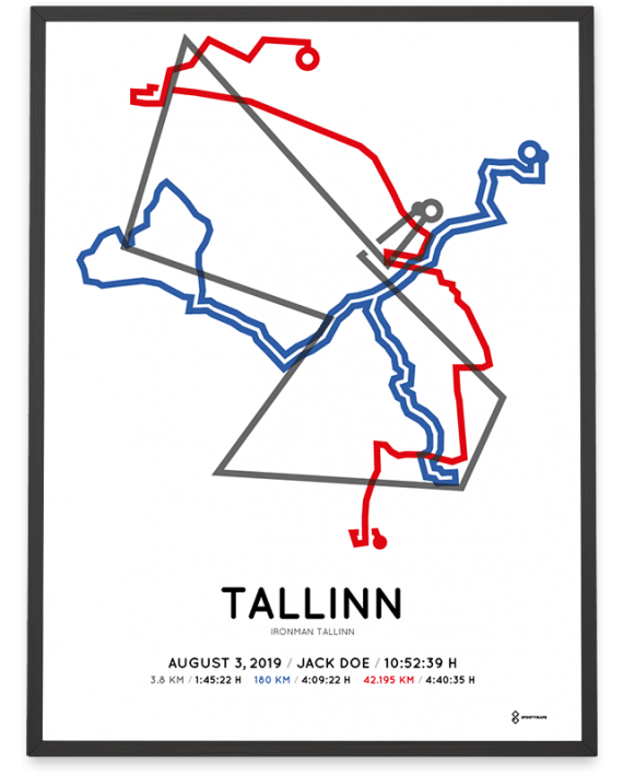 2019 Ironman Tallinn course poster