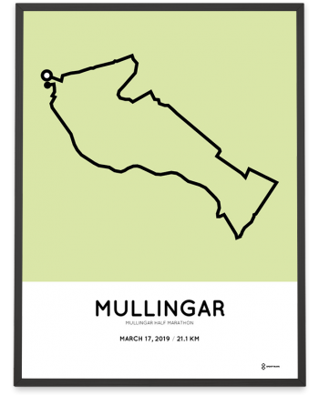 2019 Mullingar half marathon course poster