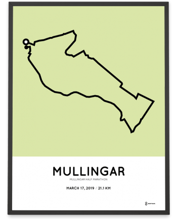 2019 Mullingar half marathon course poster