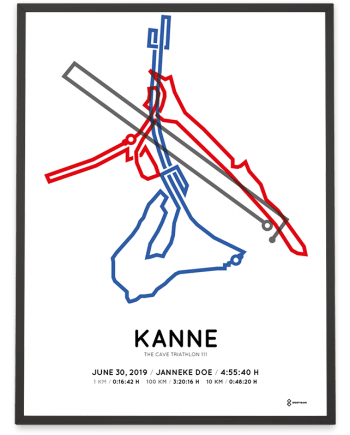 2019 the cave triathlon 111 kanne course poster
