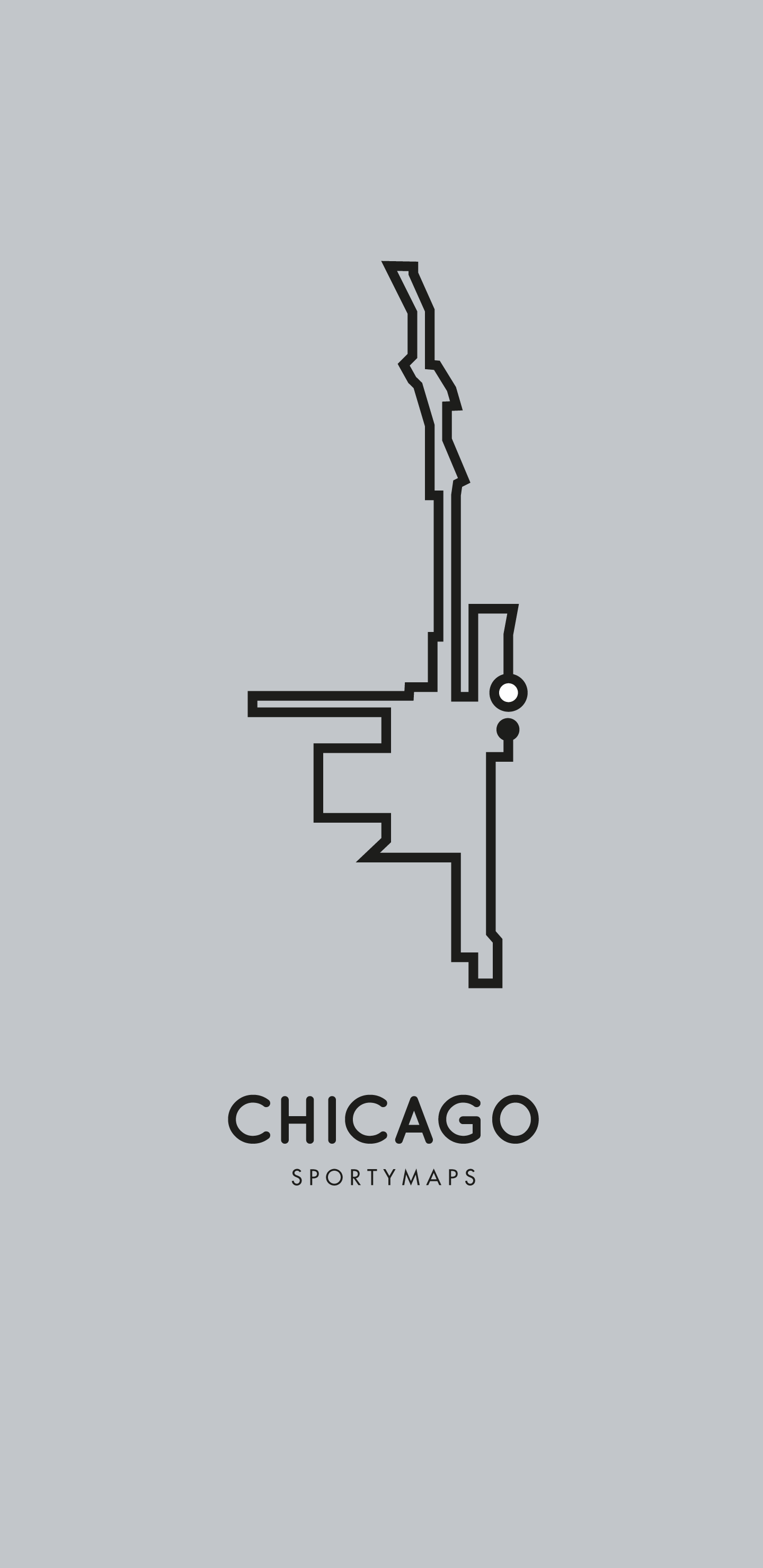 Sportymaps-Chicago-marathon-gray