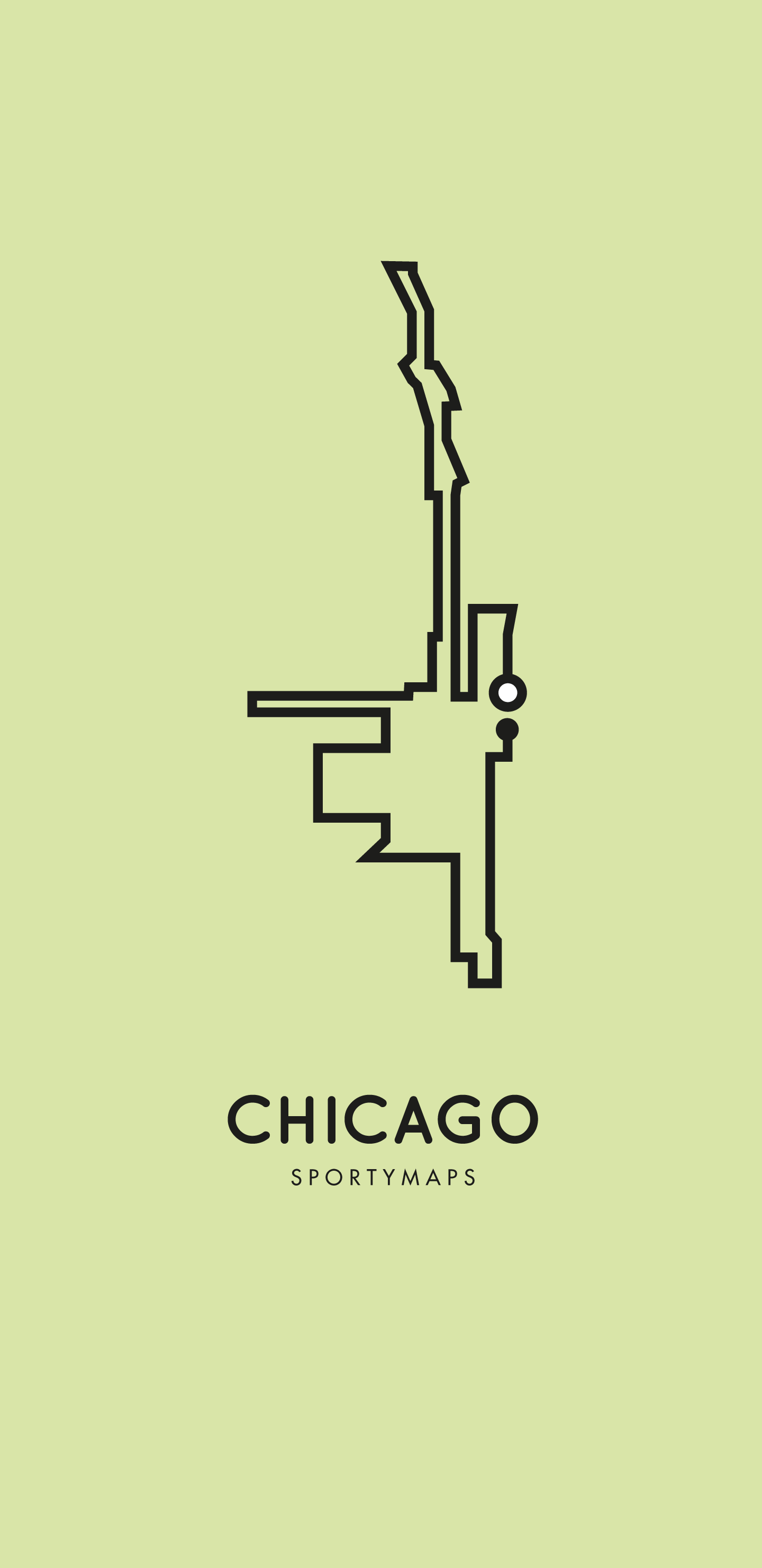 Sportymaps-Chicago-marathon-green