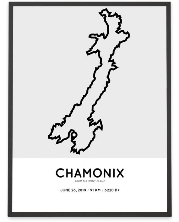 2019 90km du mont blanc parcours poster