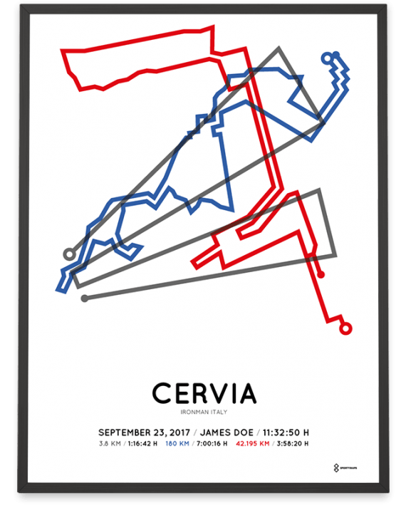 2017 Ironman Italy Emilia-Romagna course poster