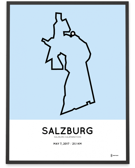 2017 Salzburg halbmarathon strecke poster