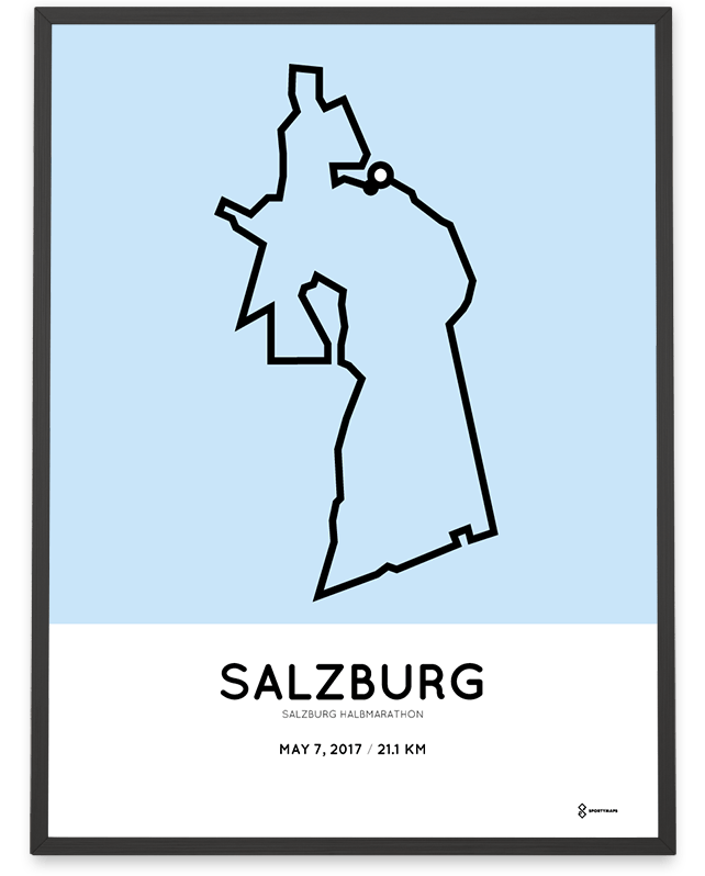 2017 Salzburg Half Marathon print Sportymaps