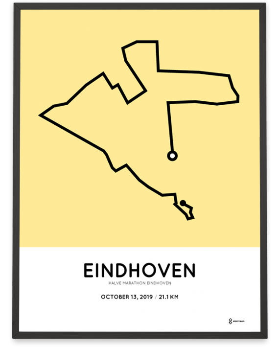 2019 Eindhoven halve marathon parcours poster