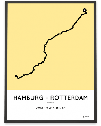 2019 Roparun Hamburg course poster