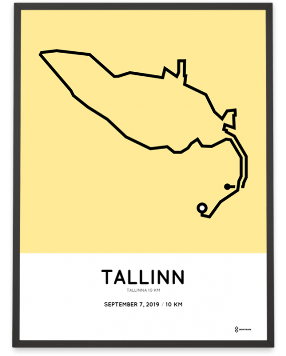 2019 Tallinna 10km course poster