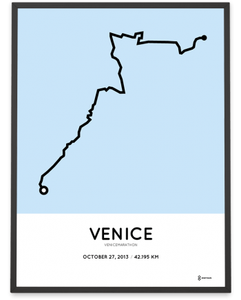 2013 Venicemarathon course poster