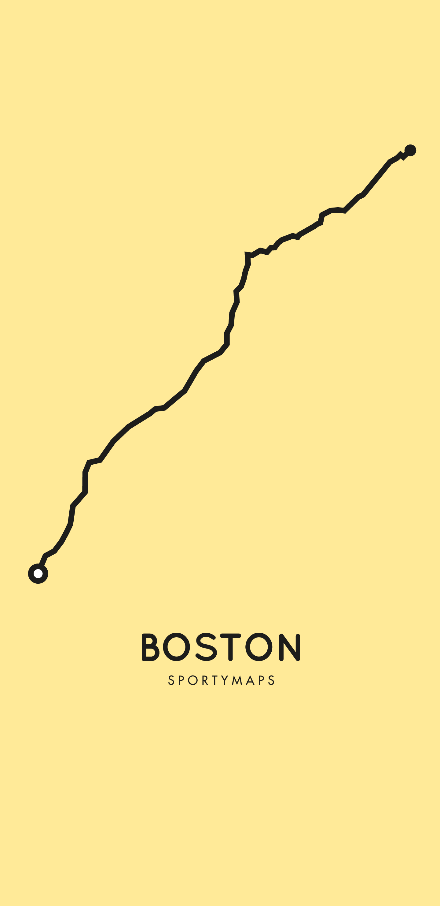 Sportymaps-Boston-marathon-yellow