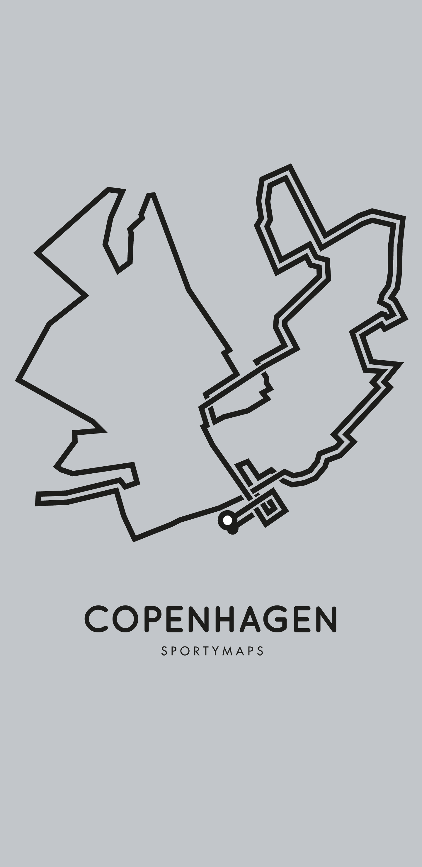 Sportymaps-Copenhagen-marathon-gray