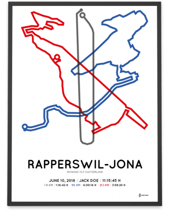 2018 ironman 70.3 Switzerland course poster