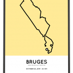 2019 Great Bruges half marathon parcours poster