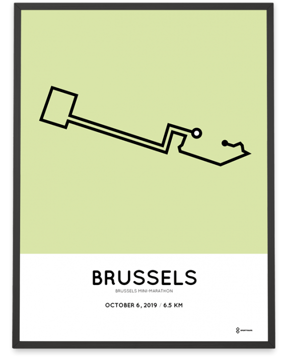 2019 Brussels-mini-marathon parcours print