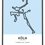 2019 Collogne marathon course poster