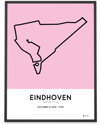 2019 Eindhoven City run 5km route poster