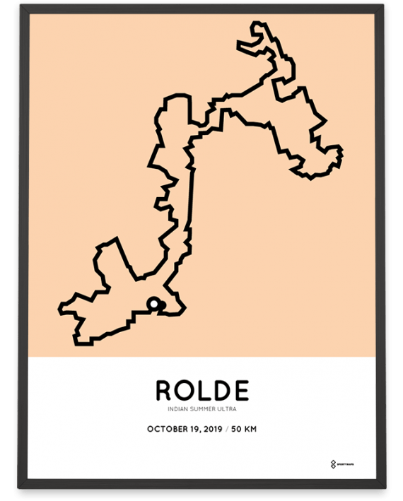 2019 Indian Summer Ultra 50km parcours print