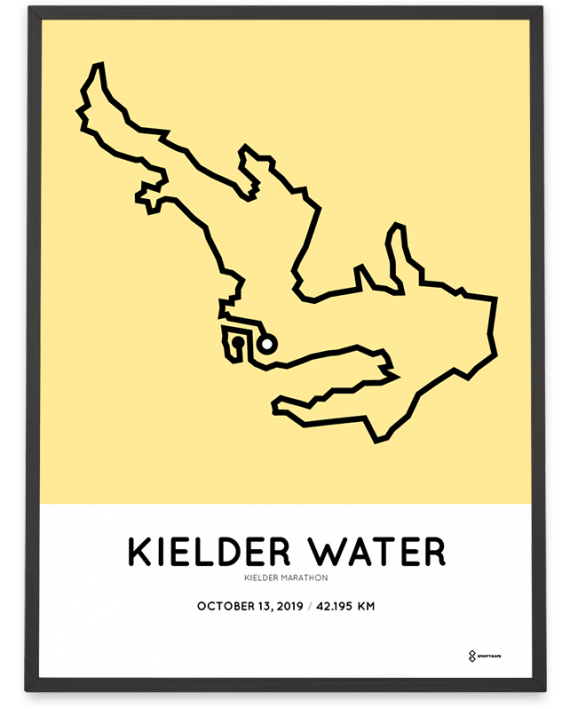 2019 Kielder marathon course poster