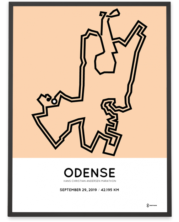 2019Hans Christian Andersen Odense rutekort poster
