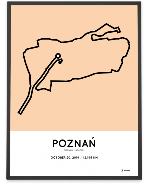 2019 Poznan maraton course poster