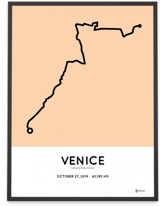2019 Venicemarathon course poster