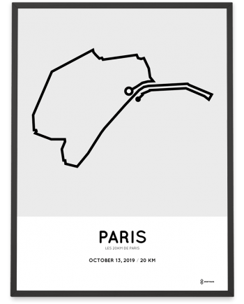 2019 les 20km de Paris parcours poster