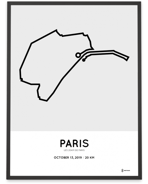 2019 les 20km de Paris parcours poster