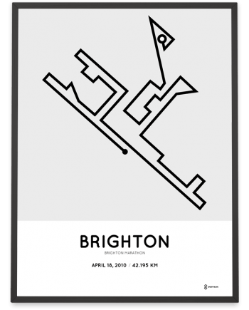 2010 Brighton marathon course poster