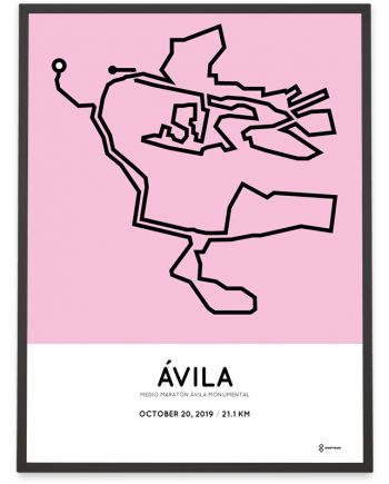 2019 Avila half marathon course poster