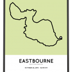 2019 Beachy Head marathoner map print