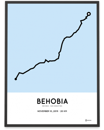2019 Behobia-San Sebastian course poster