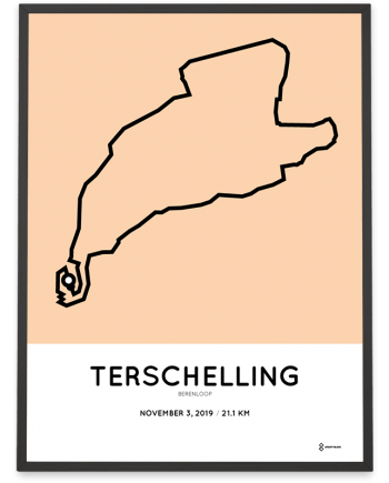 2019 Berenloop half marathon route poster
