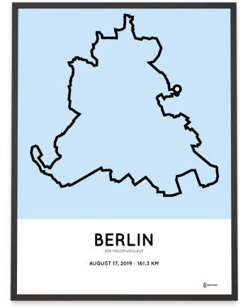 2019 Der MauerWegLauf 100 meilen Berlin strecke poster