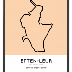 2019 Etten-Leur halve marathon Brabant route print