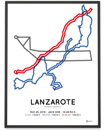 2019 Ironman Lanzarote parcours print