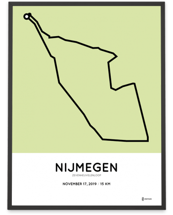 2019 Zevenheuvelenloop route poster